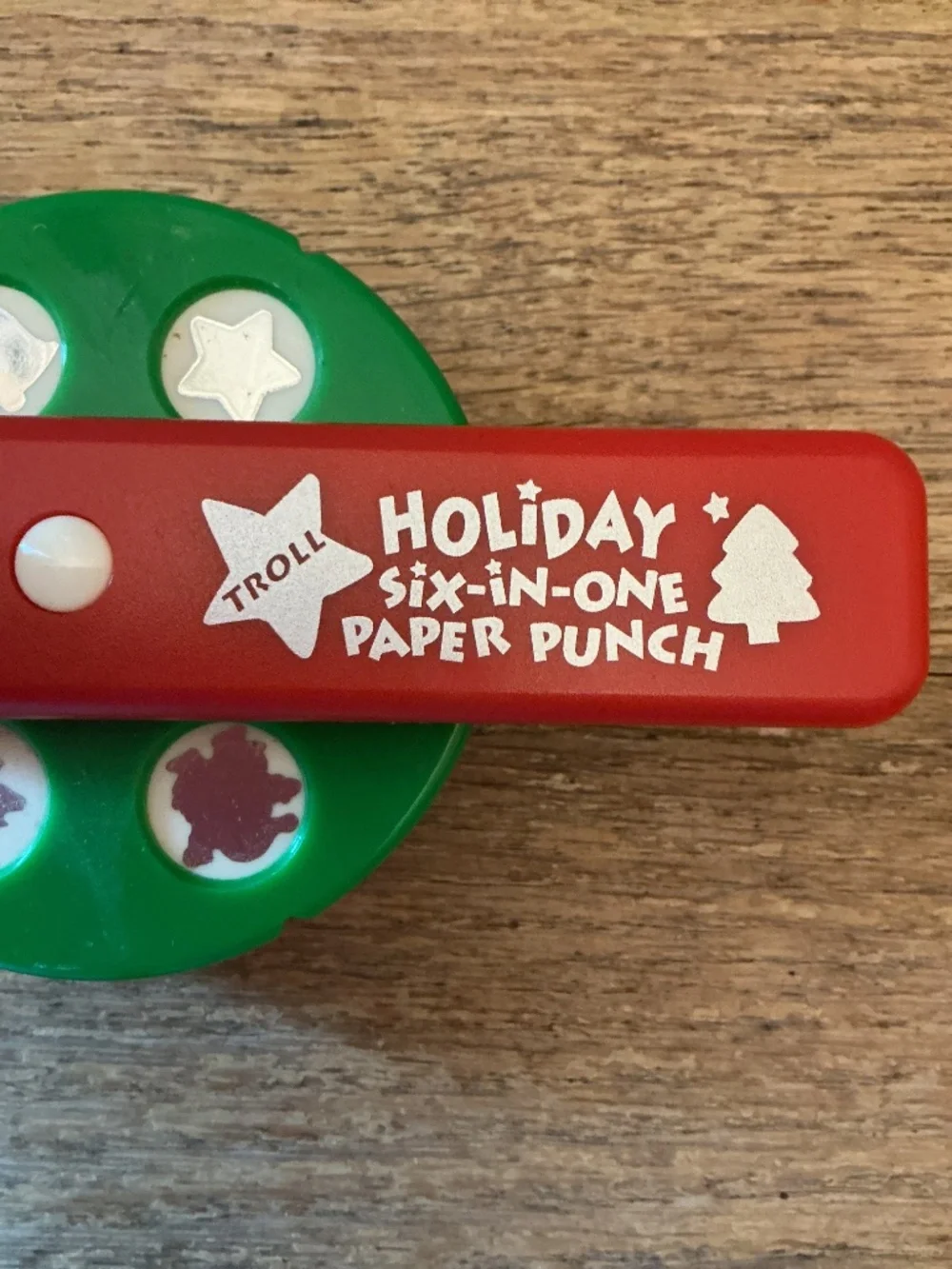 Troll Holiday Christmas paper punch 6 in 1